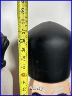 1988 TPI Nutcracker Soldiers Christmas Blow Mold 38 inch Matching Pair Vintage 2