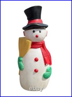 1988 TPI Snowman Blow Mold 40 VTG Lighted Plastic Christmas Outdoor Decor