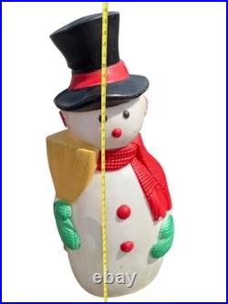 1988 TPI Snowman Blow Mold 40 VTG Lighted Plastic Christmas Outdoor Decor