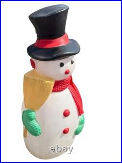 1988 TPI Snowman Blow Mold 40 VTG Lighted Plastic Christmas Outdoor Decor