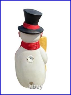 1988 TPI Snowman Blow Mold 40 VTG Lighted Plastic Christmas Outdoor Decor