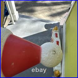 1991 Union Products 16 Santa Star gingerbread Face Blow Mold small flaw shown