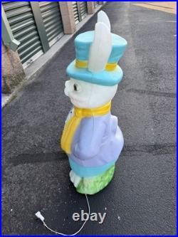 1993 Vintage Mr. Easter Bunny Blow Mold Lighted Empire 35 Yard Decor