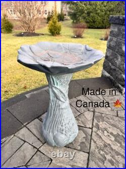 1994 Vintage TPI Blow Mold Plastic Bird Bath Yard Art Lawn Ornament 24x18