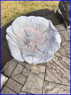 1994 Vintage TPI Blow Mold Plastic Bird Bath Yard Art Lawn Ornament 24x18