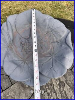 1994 Vintage TPI Blow Mold Plastic Bird Bath Yard Art Lawn Ornament 24x18