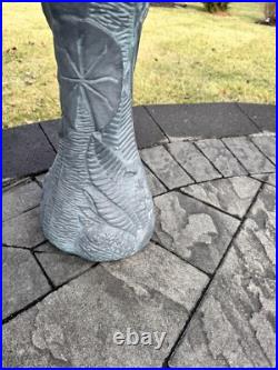 1994 Vintage TPI Blow Mold Plastic Bird Bath Yard Art Lawn Ornament 24x18