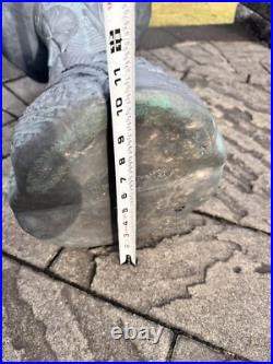 1994 Vintage TPI Blow Mold Plastic Bird Bath Yard Art Lawn Ornament 24x18