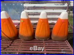 1995 Thanksgiving Halloween Yard Blow Mold Candy Corn Union 4 For One Price