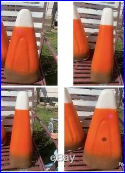 1995 Thanksgiving Halloween Yard Blow Mold Candy Corn Union 4 For One Price