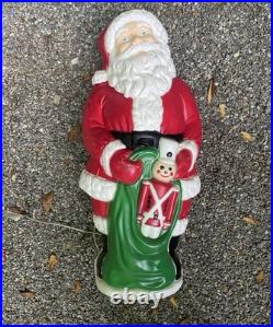 1997 Grand Venture Santa with Toy Soldier Christmas Blow Mold 38' Lights Up USA