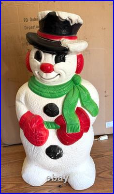 1999 Grand Venture Blow Mold Snowman Lighted Original Wiring Tested Works