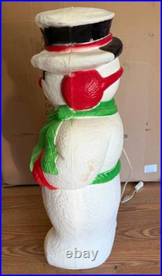 1999 Grand Venture Blow Mold Snowman Lighted Original Wiring Tested Works