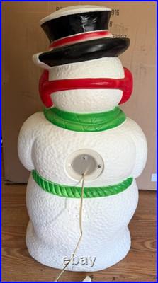 1999 Grand Venture Blow Mold Snowman Lighted Original Wiring Tested Works