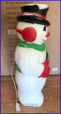 1999 Grand Venture Blow Mold Snowman Lighted Original Wiring Tested Works