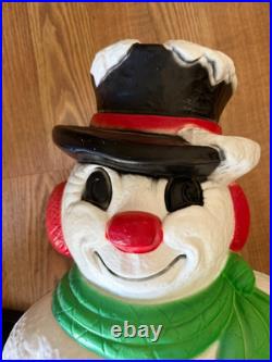 1999 Grand Venture Blow Mold Snowman Lighted Original Wiring Tested Works