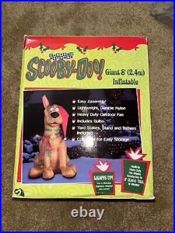 2002 Gemmy Airblown Inflatable 8 Foot Scooby Doo