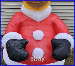2002 Gemmy Airblown Inflatable Homer Simpson Santa 8' Tall Recoated for Parts