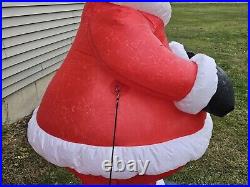 2002 Gemmy Airblown Inflatable Homer Simpson Santa 8' Tall Recoated for Parts