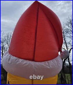 2002 Gemmy Airblown Inflatable Homer Simpson Santa 8' Tall Recoated for Parts