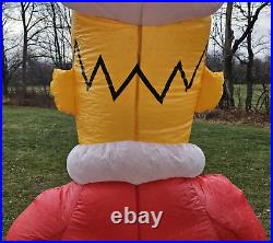 2002 Gemmy Airblown Inflatable Homer Simpson Santa 8' Tall Recoated for Parts