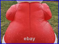 2002 Gemmy Airblown Inflatable Homer Simpson Santa 8' Tall Recoated for Parts