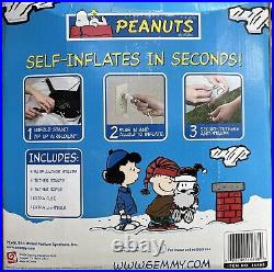 2004 Gemmy 7' Peanuts Snoopy Red Baron Lighted Christmas Inflatable Airblown-NEW