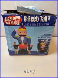2004 Gemmy Airblown Inflatable 8' FEET TALL Toy Soldier Nutcracker Christmas