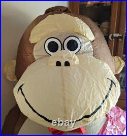 2004 Gemmy Ape Gorilla Be My Valentines Day 6' Airblown Inflatable with Box