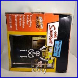 2004 Gemmy Homer Simpson Skeleton Lighted Halloween Airblown Inflatable (Read)