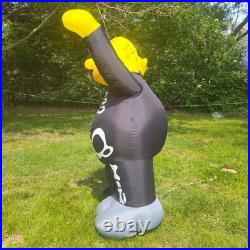 2004 Gemmy Homer Simpson Skeleton Lighted Halloween Airblown Inflatable (Read)