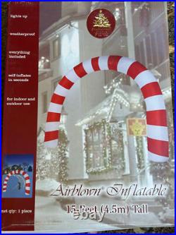 2006 GEMMY 15' Colossal Candy Cane ARCHWAY Lighted Christmas inflatable Airblown