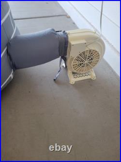 2006 Gemmy Halloween 6ft Whirlwind Globe Airblown Inflatable Skulls Grim Reaper