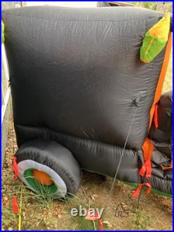 2009 Gemmy 7' Hot Rod Hearse With Dracula Lighted Airblown Inflatable Works