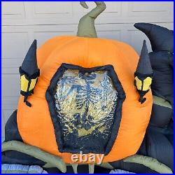 2010 Reaper Riding Horse Drawn Carriage Halloween Inflatable Yard Decoration