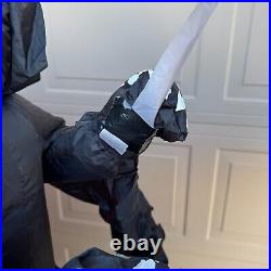 2010 Reaper Riding Horse Drawn Carriage Halloween Inflatable Yard Decoration