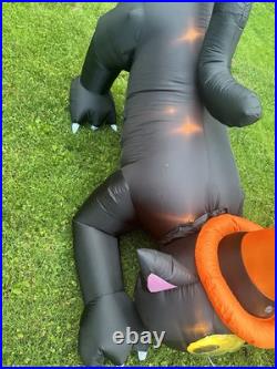 2012 Gemmy Halloween Inflatable Googlie Eye Animated Cat Inflatable Rare