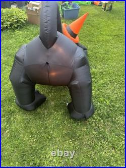 2012 Gemmy Halloween Inflatable Googlie Eye Animated Cat Inflatable Rare