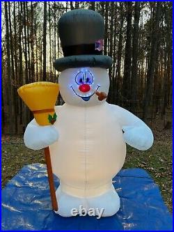 2014 Gemmy Lightsync Inflatable 10ft Christmas Singing Frosty The Snowman