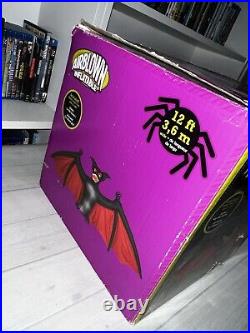 2015 Gemmy Airblown Inflatable 12 Feet Wide Vampire Bat Light Up Animated Head