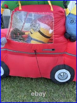 2016 Gemmy 8' Minions In Car withChristmas Tree Lighted Airblown Inflatable 2016 Gemmy 8' Minions In Car withChristmas Tree Lighted Airblown Inflatable