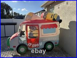 2018 Christmas Minions Snowcone Truck Lighted Christmas Minion Inflatable Used