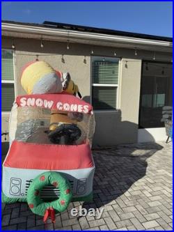 2018 Christmas Minions Snowcone Truck Lighted Christmas Minion Inflatable Used