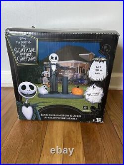 2019 Gemmy 6 ft Inflatable Nightmare Before Christmas Welcome To Halloween Town