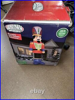 2020 Gemmy Airblown Inflatable 20 Foot Tall Nutcracker RARE SIZE AS IS