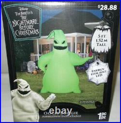 2020 Nightmare Before Christmas Oogie Boogie Airblown Inflatable 5ft NEW SEALED