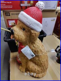 2024 Blow Mold LED 2.5' Christmas Golden Doodle Dog Decor Brand NEW