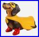 2025 Halloween Blow Mold Super Hero Dachsund Weiner Wiener Dog Statue 14-in