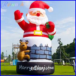 20/26/33FT Giant Christmas Inflatable Santa Claus Outdoor Lawn Decoration Xmas