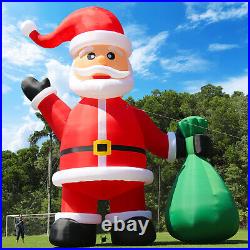 20/26/33/40FT Christmas Inflatable Santa Claus Outdoor Lawn Mall Yard Decoration